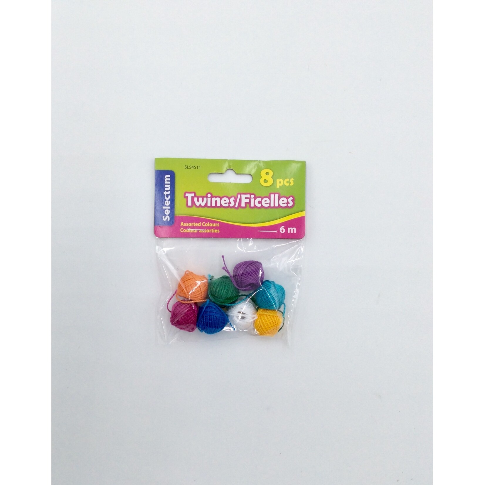 Selectum Mini Twines 6m 8/Pk - Assorted Colours