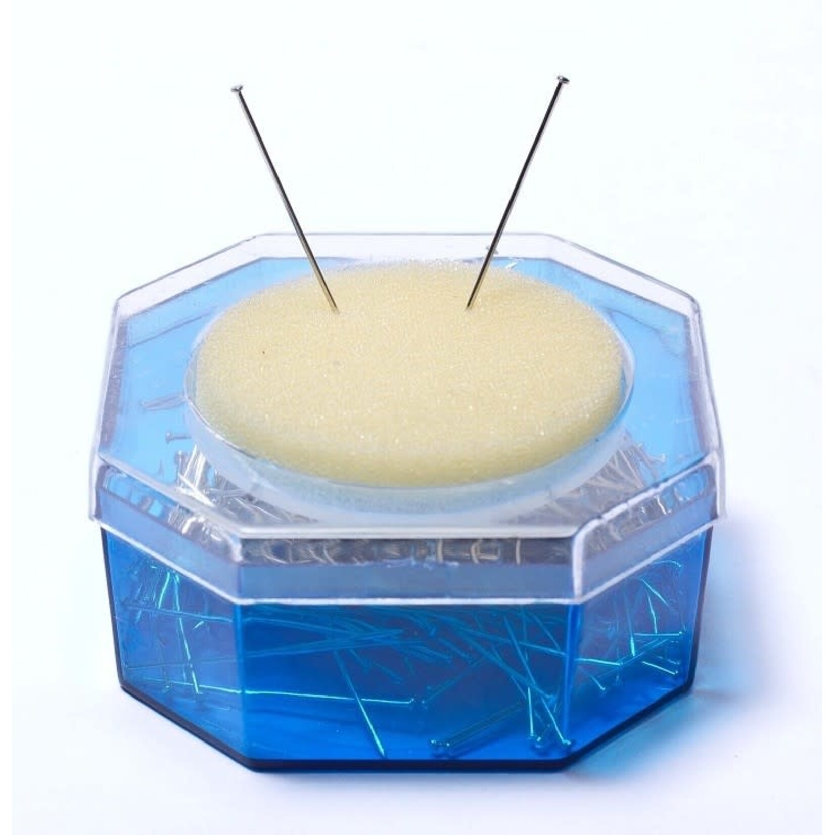 Straight Pin Silver W/ Sponge