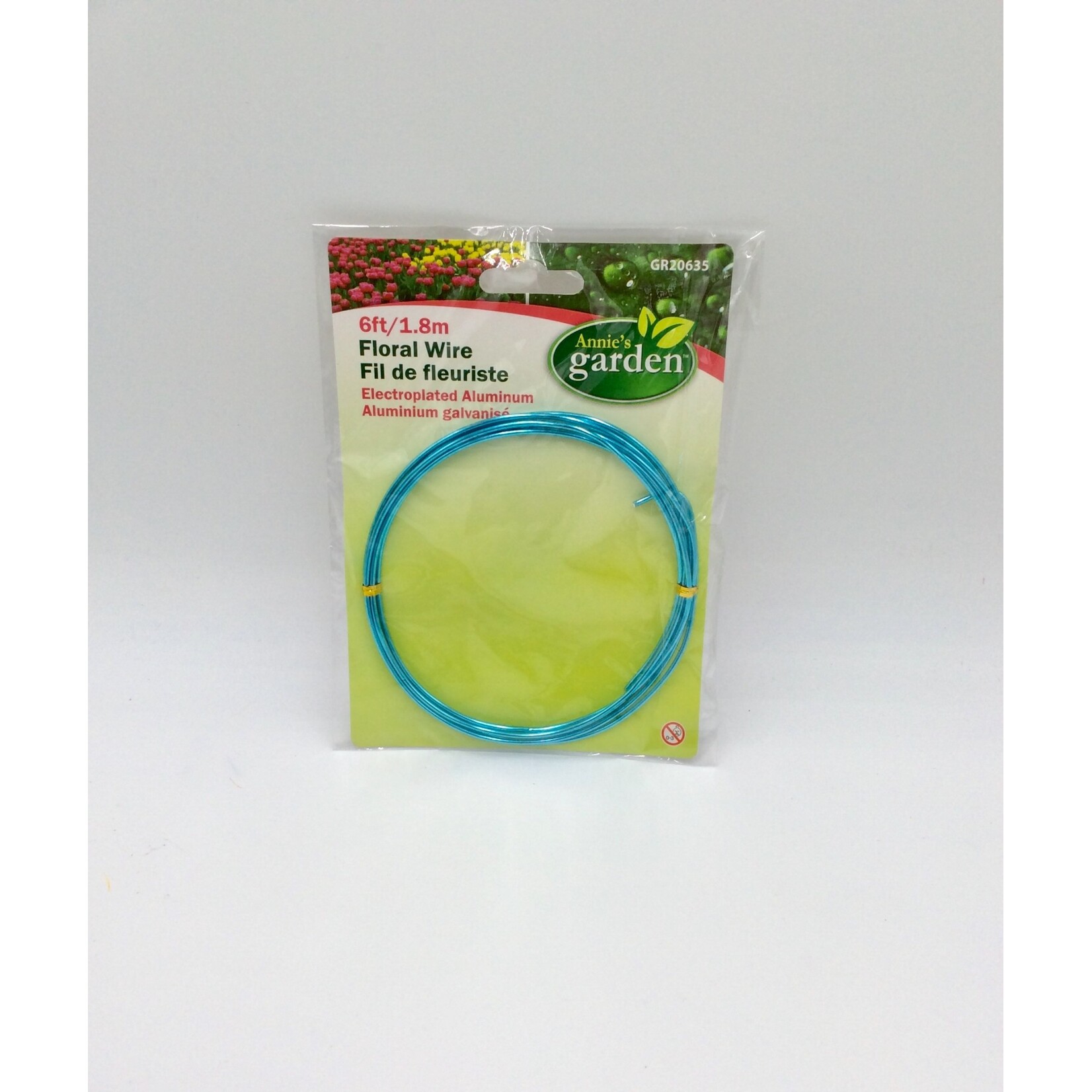 Floral Electroplated Aluminum Garden Wire. 2mm Dia. 6Ft (1.8M)