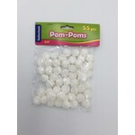 Pom Poms White 3/4" 55CT