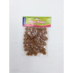 Pom Poms Brown 3/4" 55CT