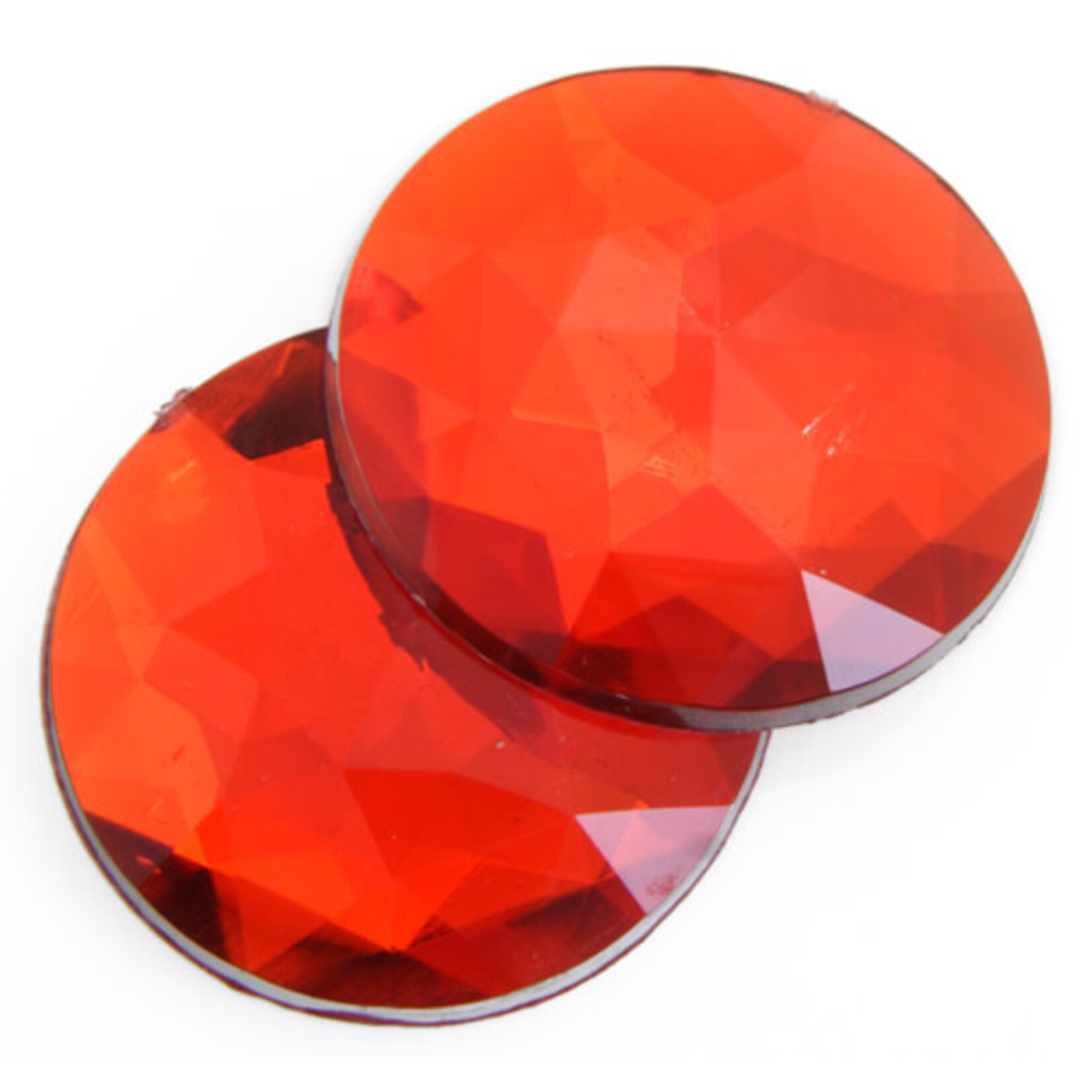 Acrylic Facetted Rhinestone Round (100 pcs)