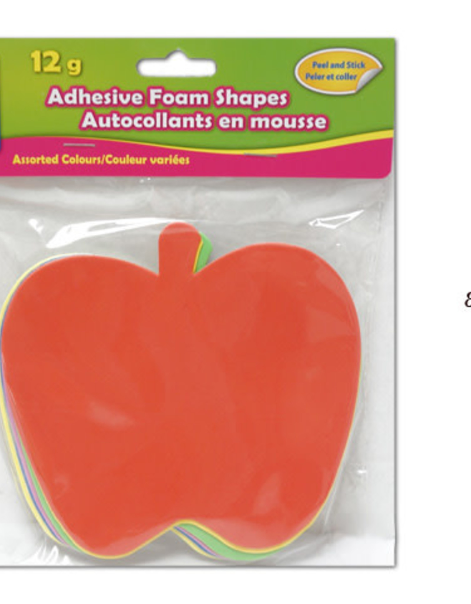 Adhesive Foam Shapes  14 cm Apple