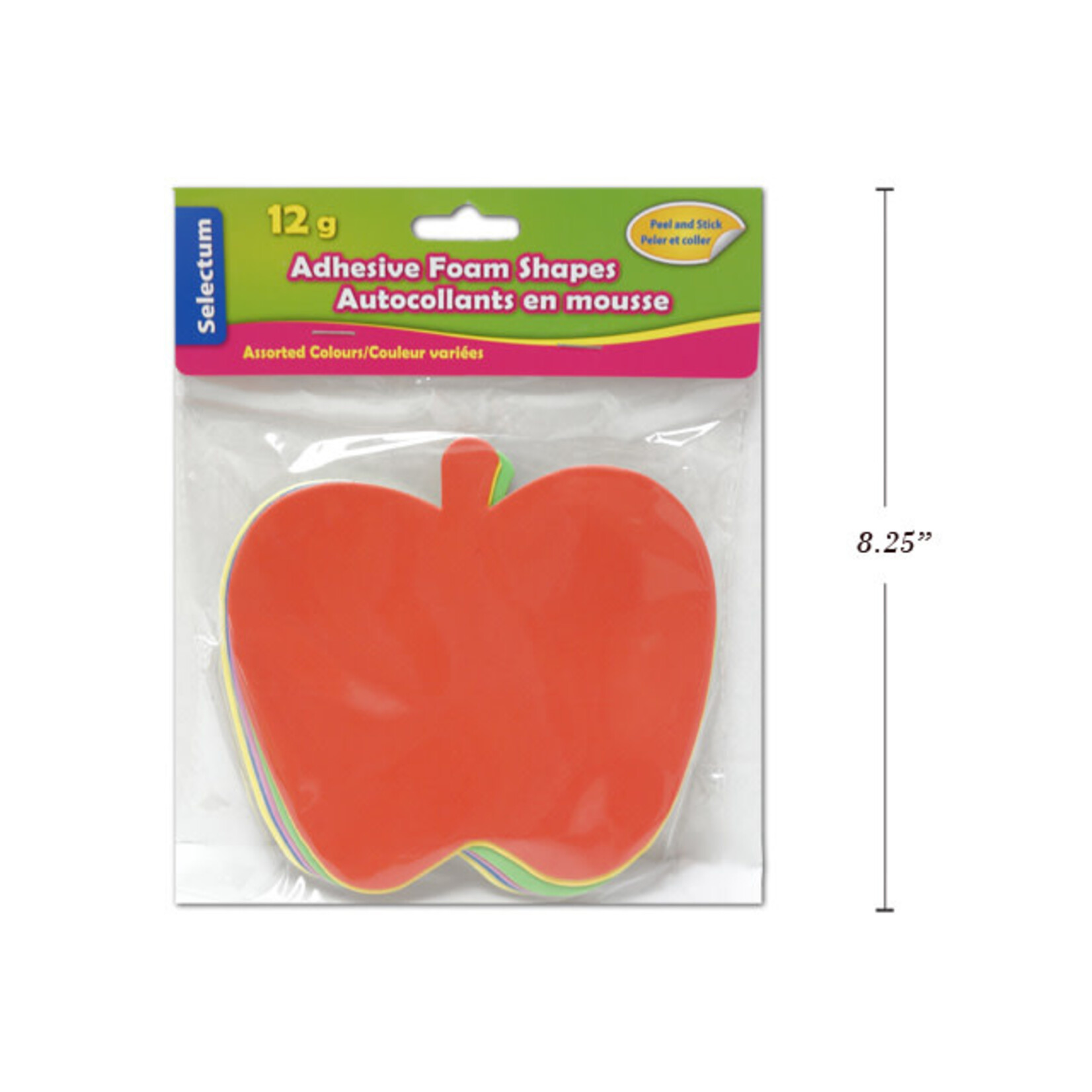 Adhesive Foam Shapes  14 cm -  Apple