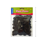 Pom Poms Black 3/4" 55CT