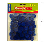 Pom Poms Blue 3/4" 55CT