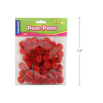 Pom Poms Red 3/4" 55CT
