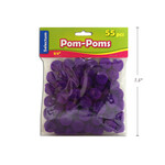 Pom Poms Purple 3/4" 55CT