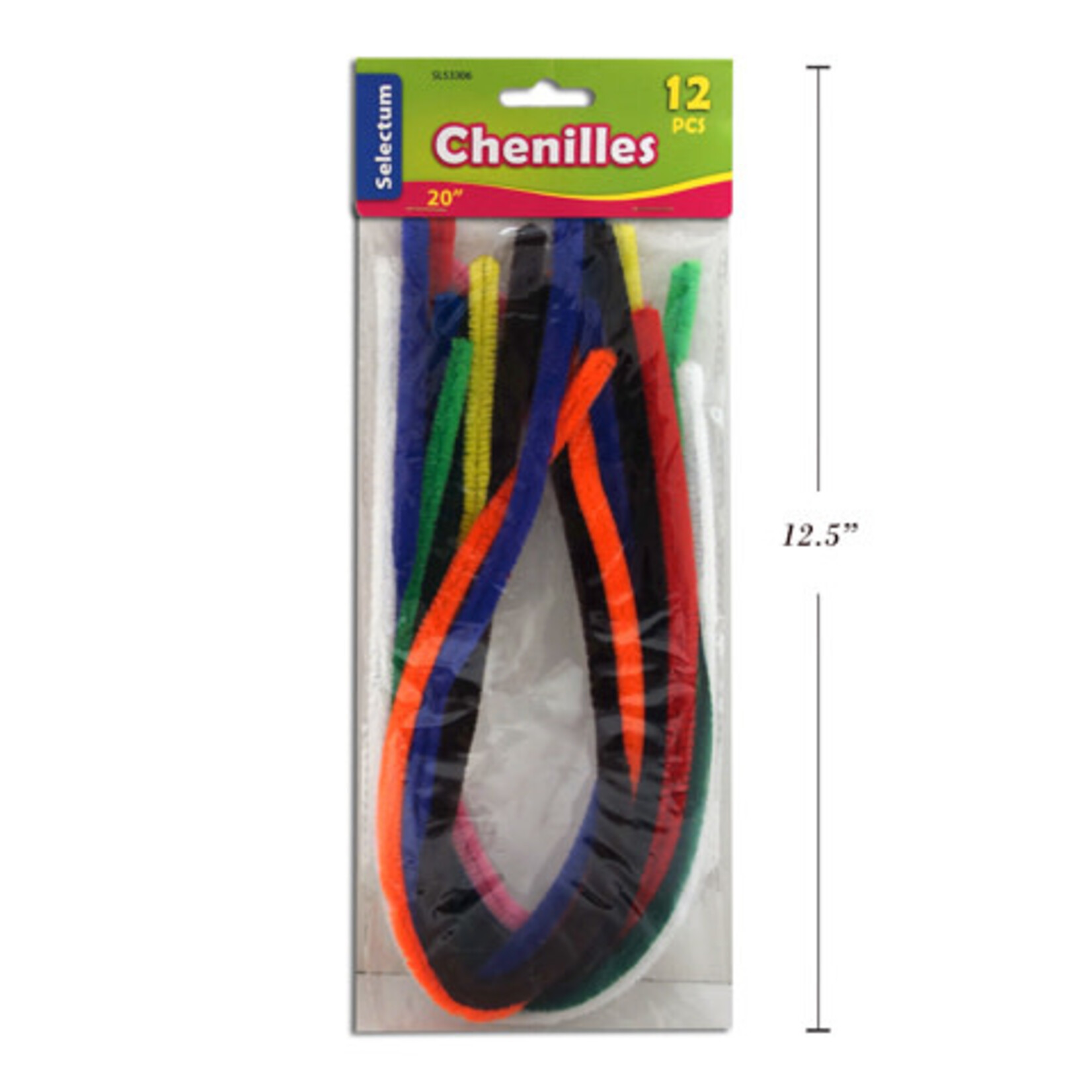 Selectum 20 Inches Chenilles (0.9mm Thick) Assorted Colours (12 Pieces)