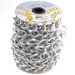 Aluminum Chain 10m/Spool Silver 25 x 19.8mm