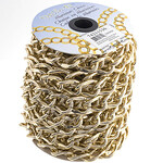 Aluminum Chain 10m/Spool Gold 25 x 19.8mm