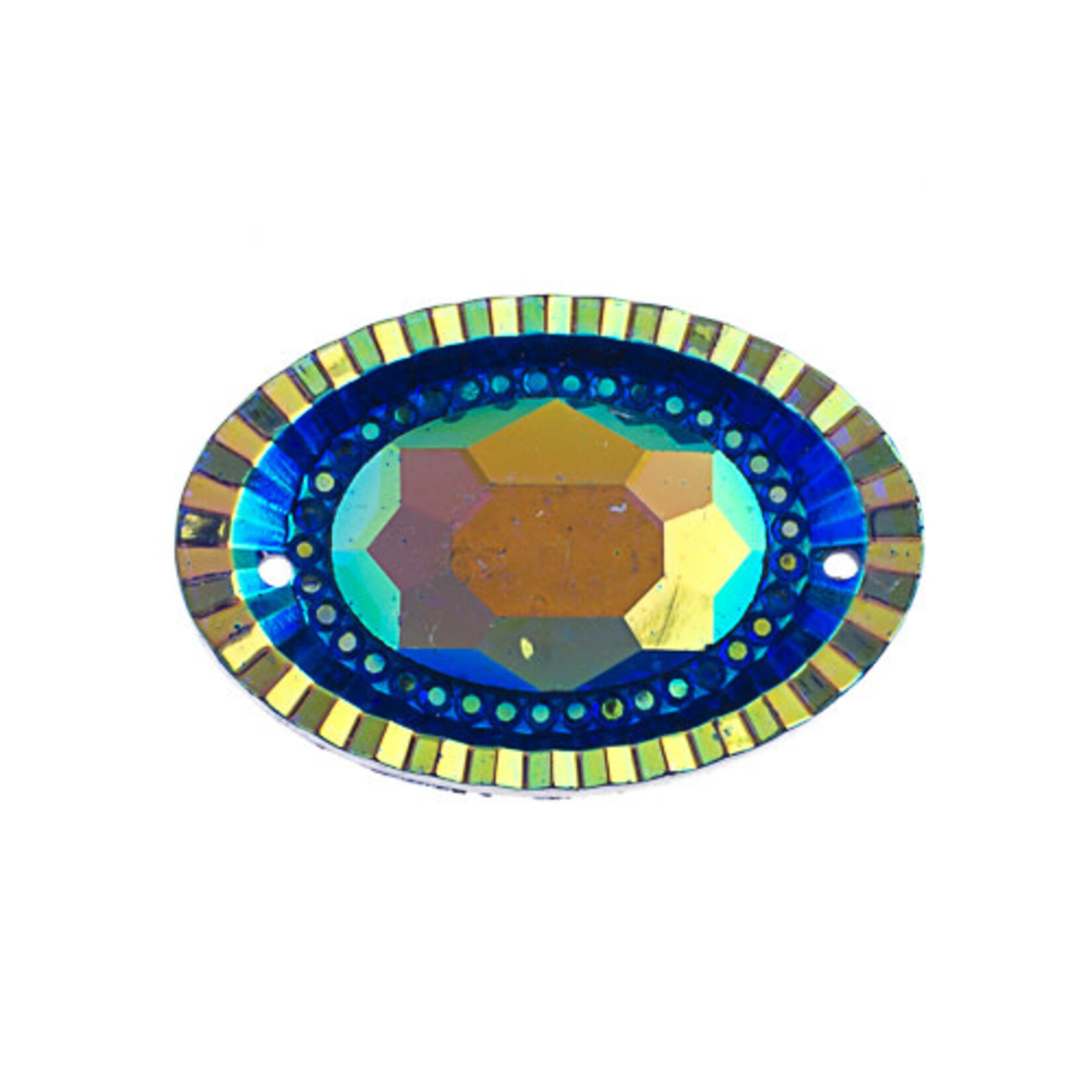 Resin Sew-On Piikki Stones 10pcs 20X30mm Oval