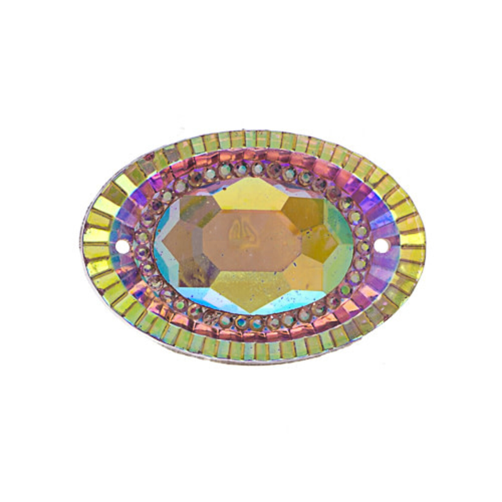 Resin Sew-On Piikki Stones 10pcs 20X30mm Oval