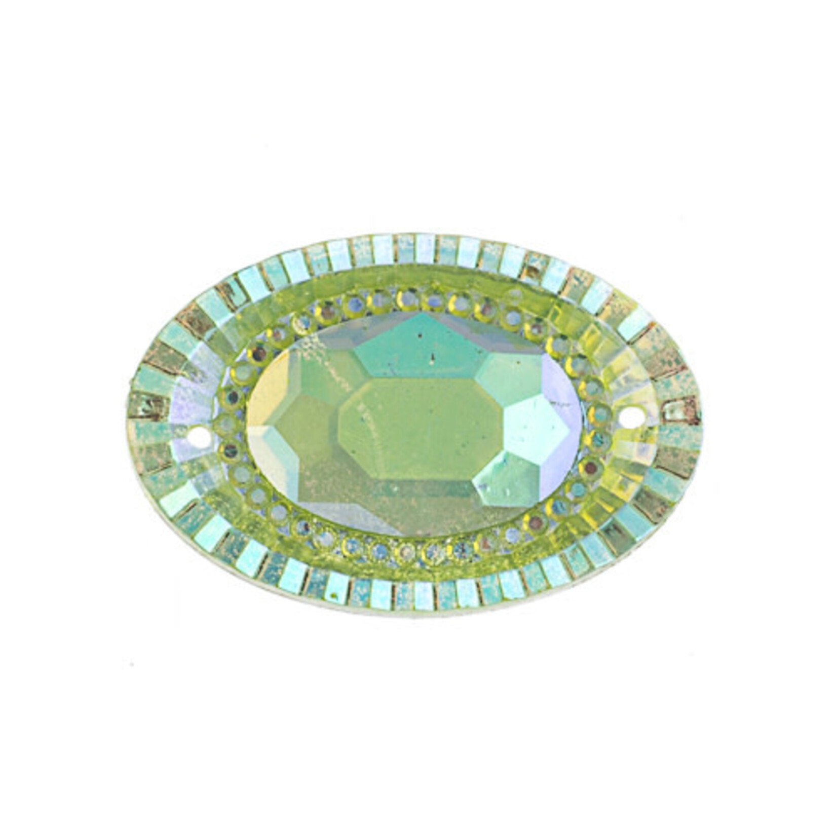 Resin Sew-On Piikki Stones 10pcs 20X30mm Oval