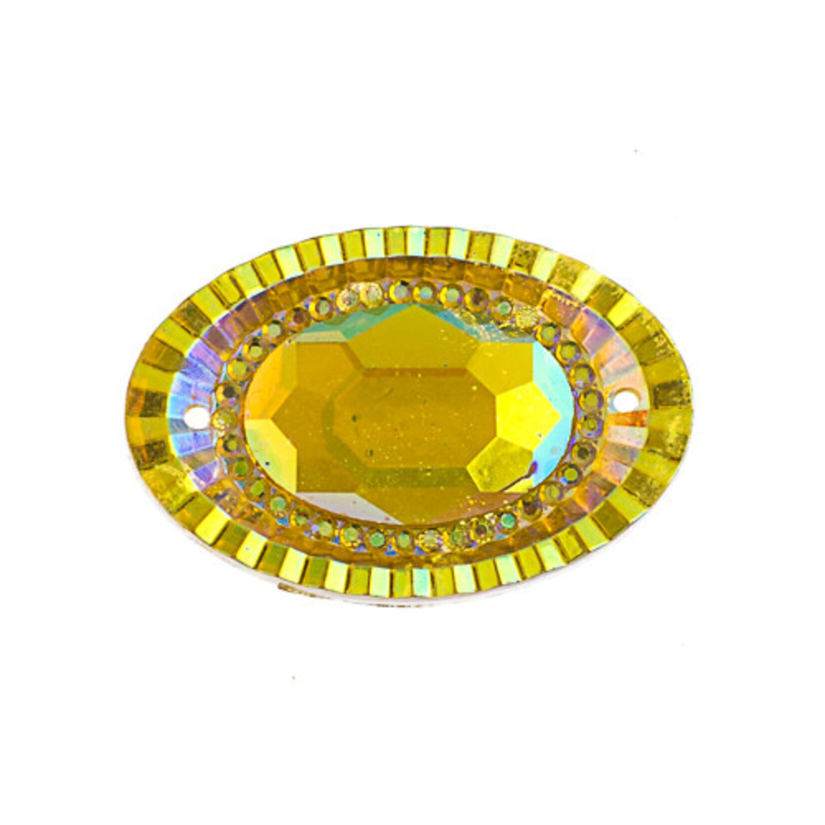 Resin Sew-On Piikki Stones 10pcs 20X30mm Oval