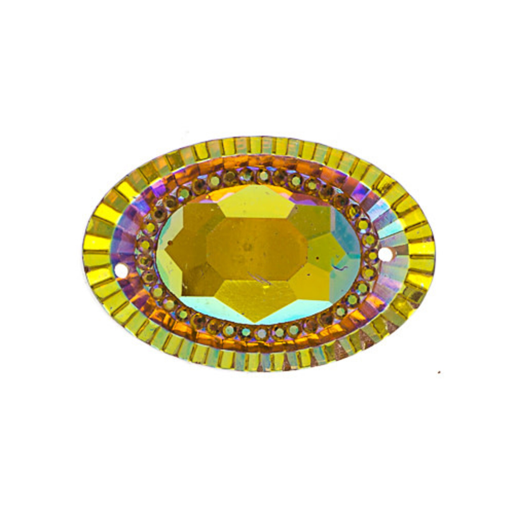 Resin Sew-On Piikki Stones 10pcs 20X30mm Oval