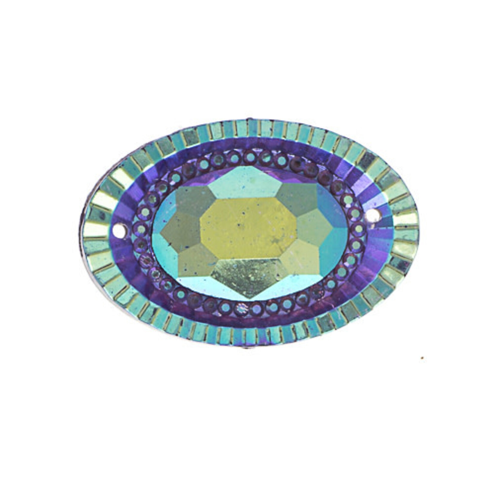 Resin Sew-On Piikki Stones 10pcs 20X30mm Oval