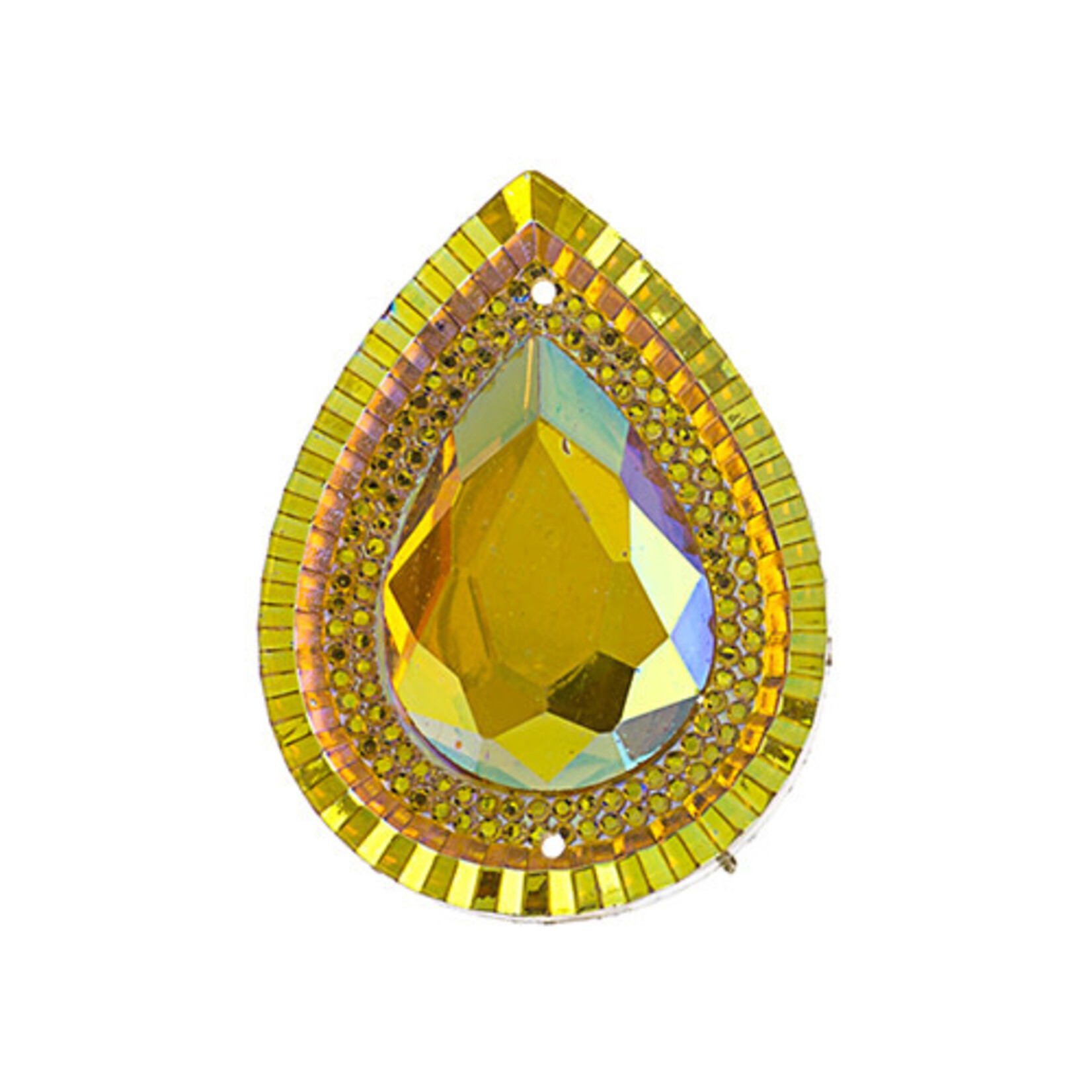 Resin Sew-On Piikki Stones 10pcs 20X30mm Drop