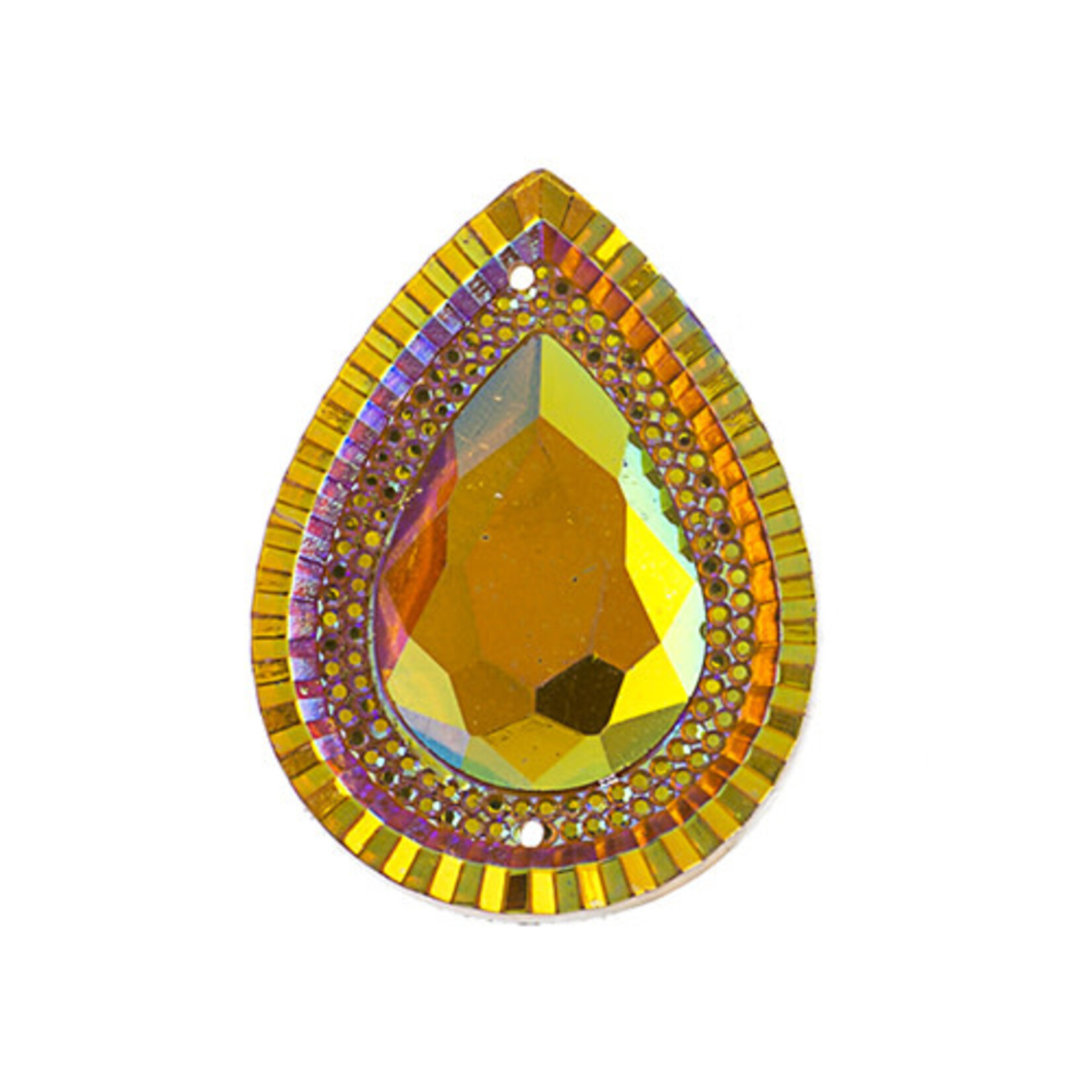 Resin Sew-On Piikki Stones 10pcs 20X30mm Drop