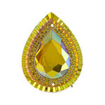 Resin Sew-On Piikki Stones 10pcs 30X40mm Drop