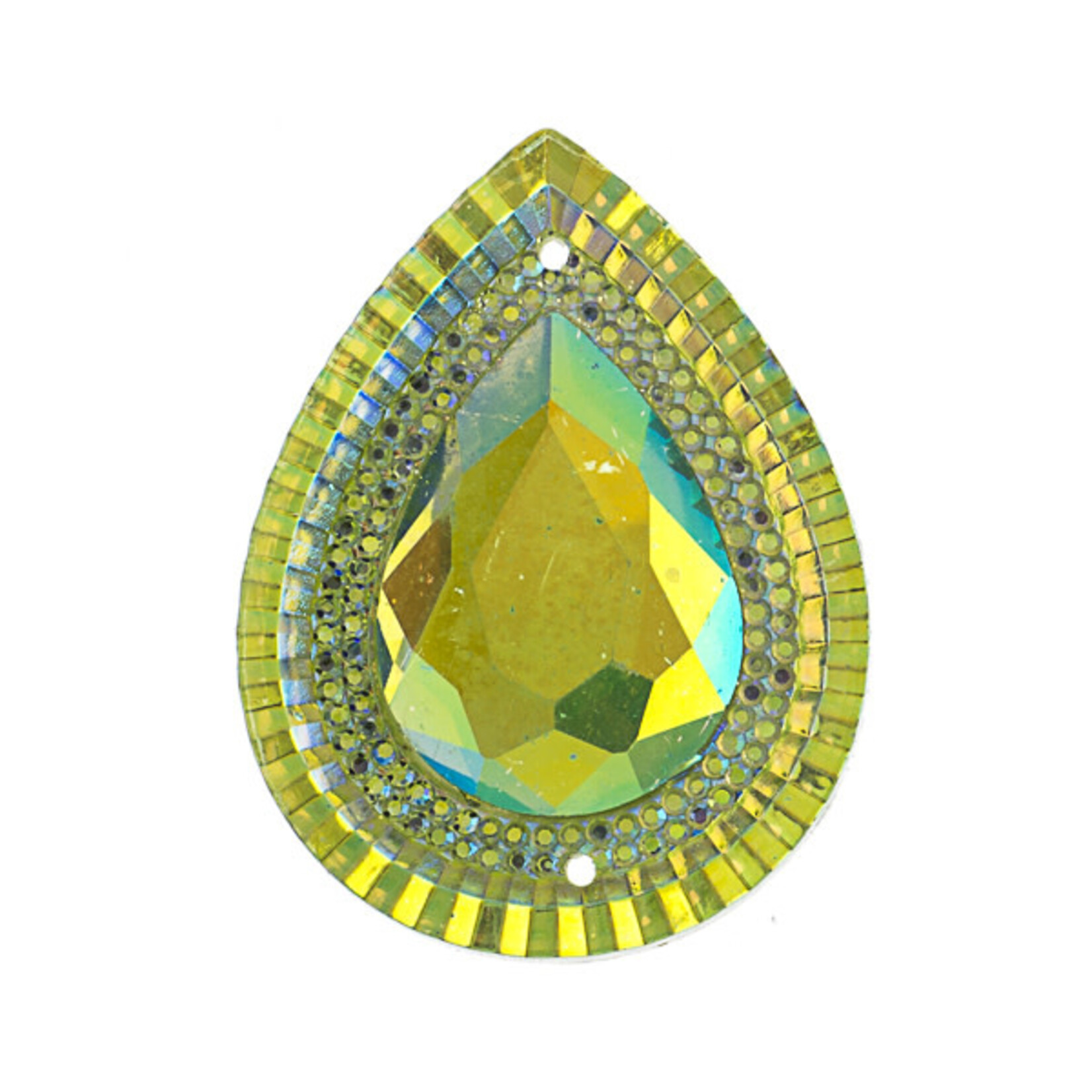 Resin Sew-On Piikki Stones 10pcs 30X40mm Drop