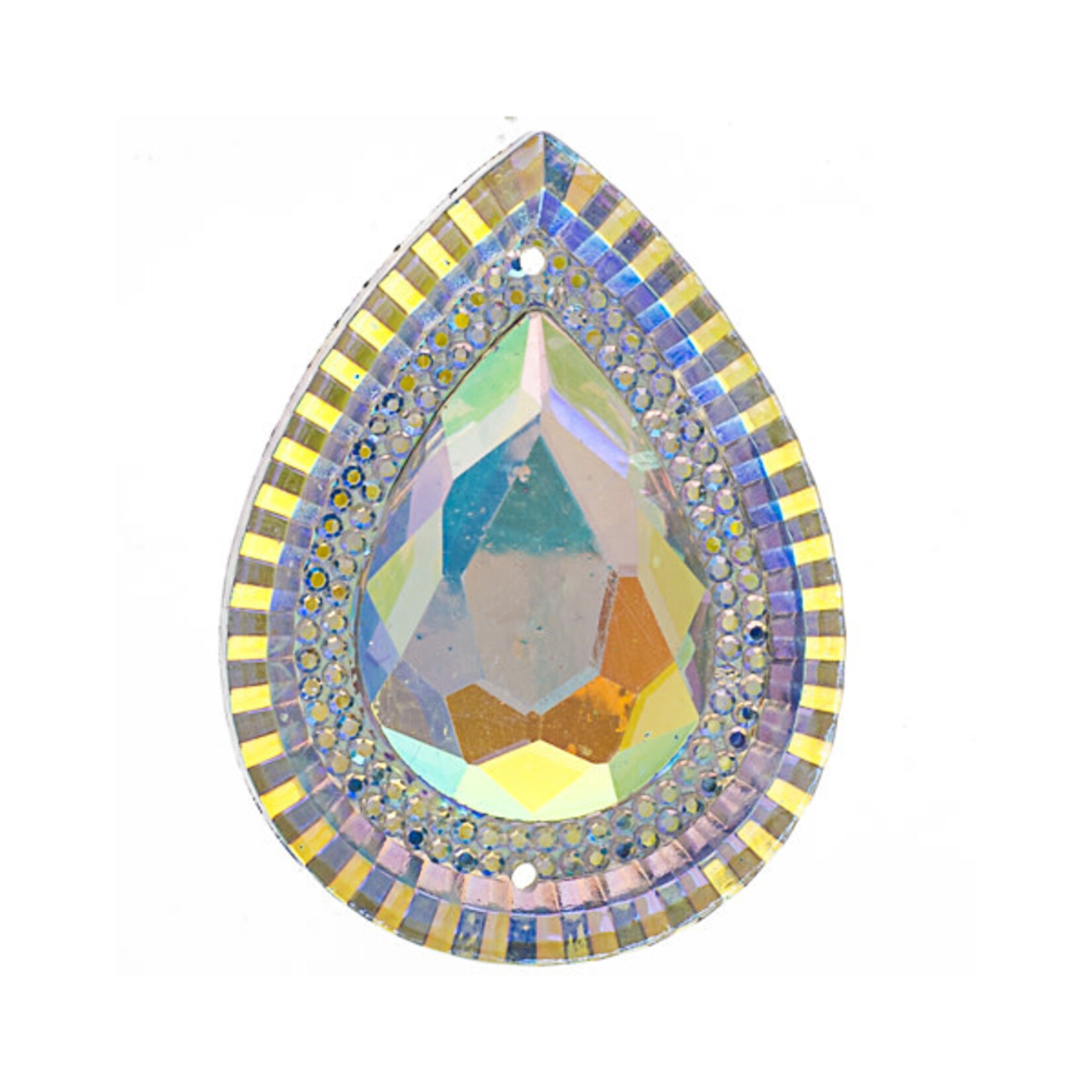 Resin Sew-On Piikki Stones 10pcs 30X40mm Drop