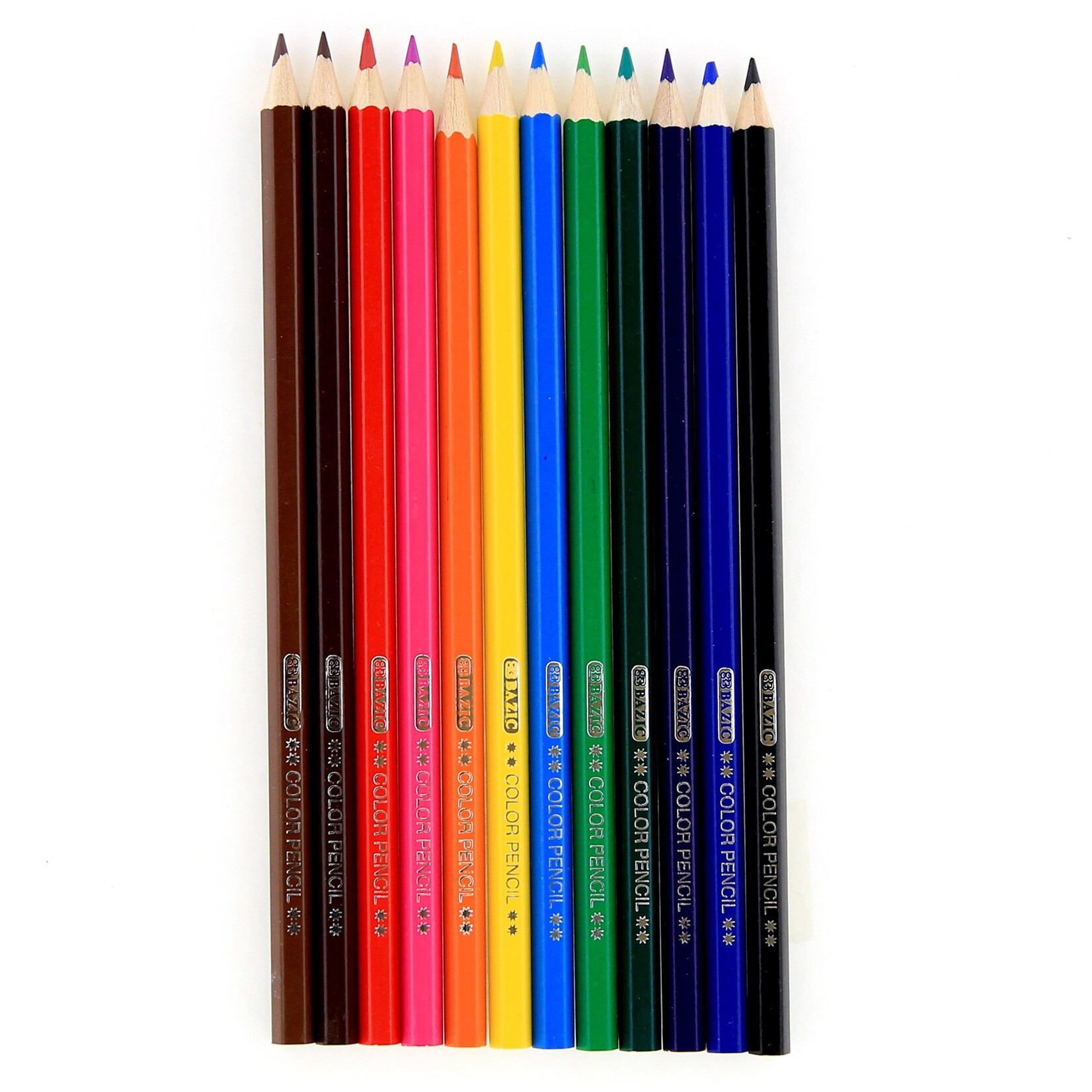 Bazic 12 Colour Pencil