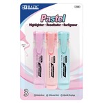 Pastel Highlighters with Pocket Clip (3 Pieces)