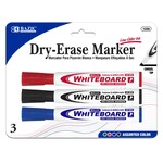 Assorted Color Chisel Tip Dry-Erase Markers (3/Pack)