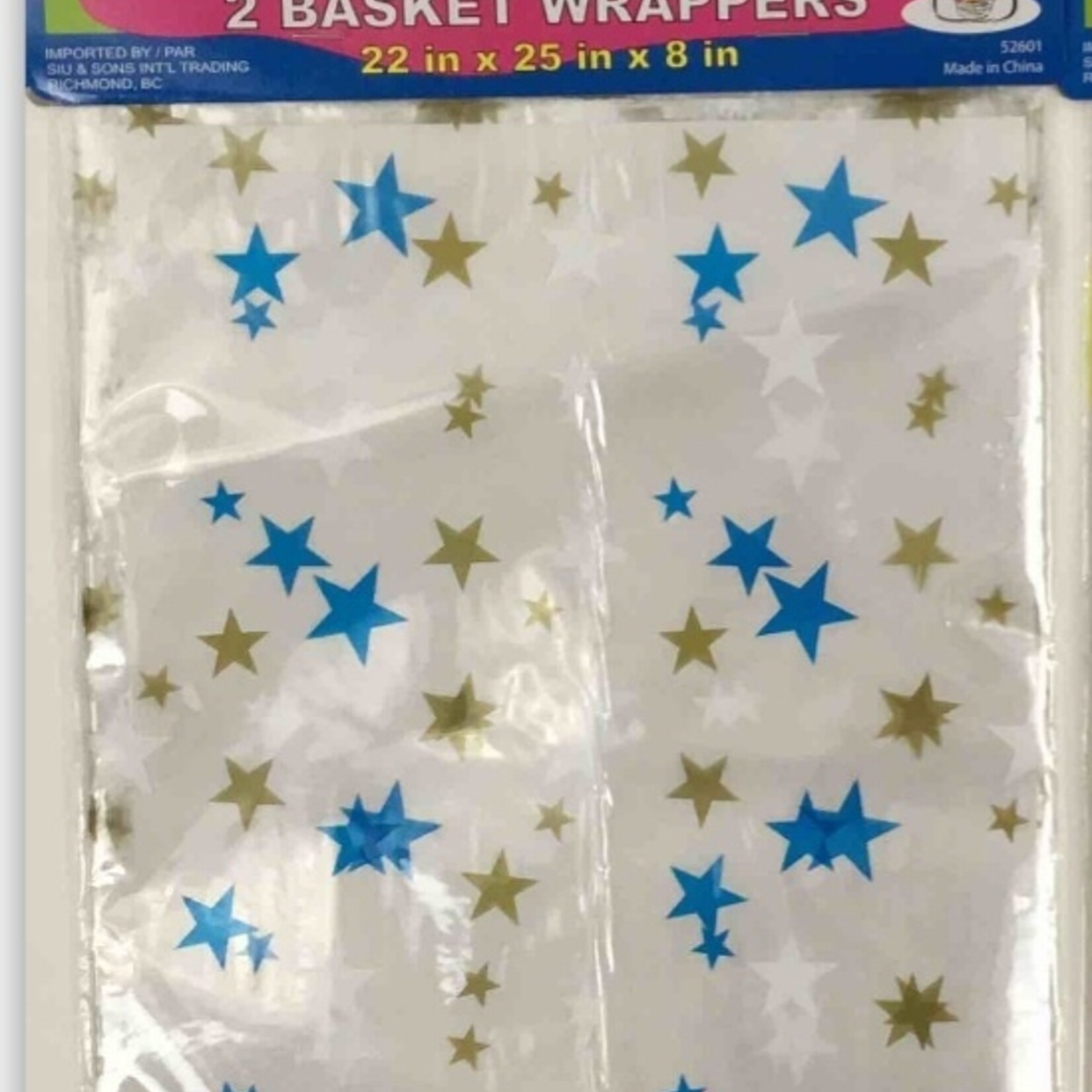 Basket Wrappers 22 X 25 X 8 Inches (2 pack)