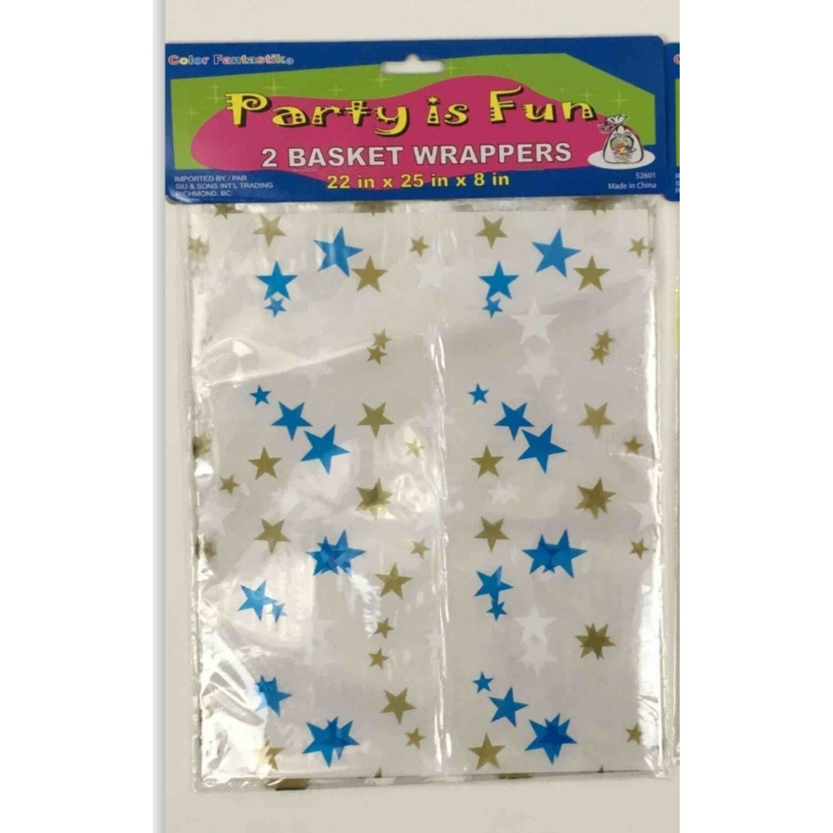 Basket Wrappers 22 X 25 X 8 Inches (2 pack)