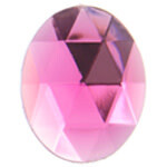 Acrylic Facetted Rhinestone Oval (100 pcs) 10x8mm