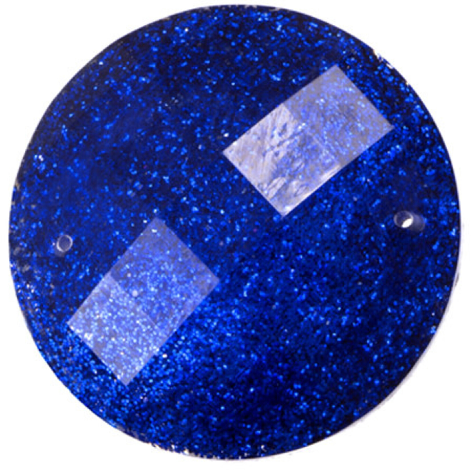 Resin Sew-on Glitter Stone 33mm Round