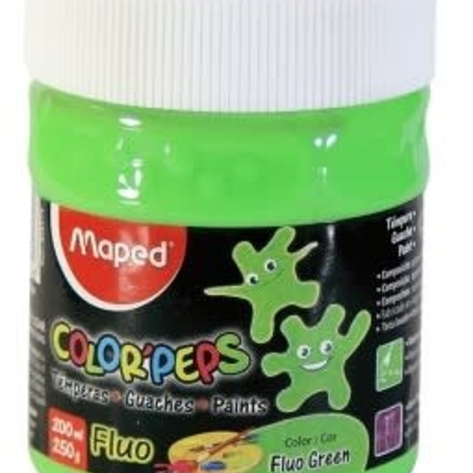 Maped Paint Pot Fluorescent Color Peps 200ml -