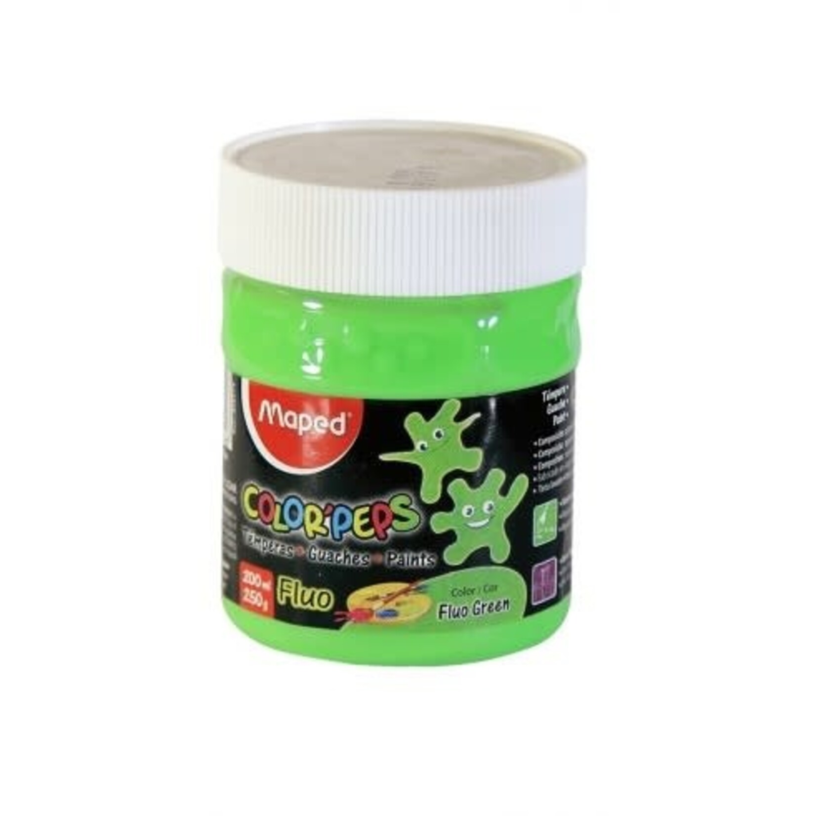Maped Paint Pot Fluorescent Color Peps 200ml -