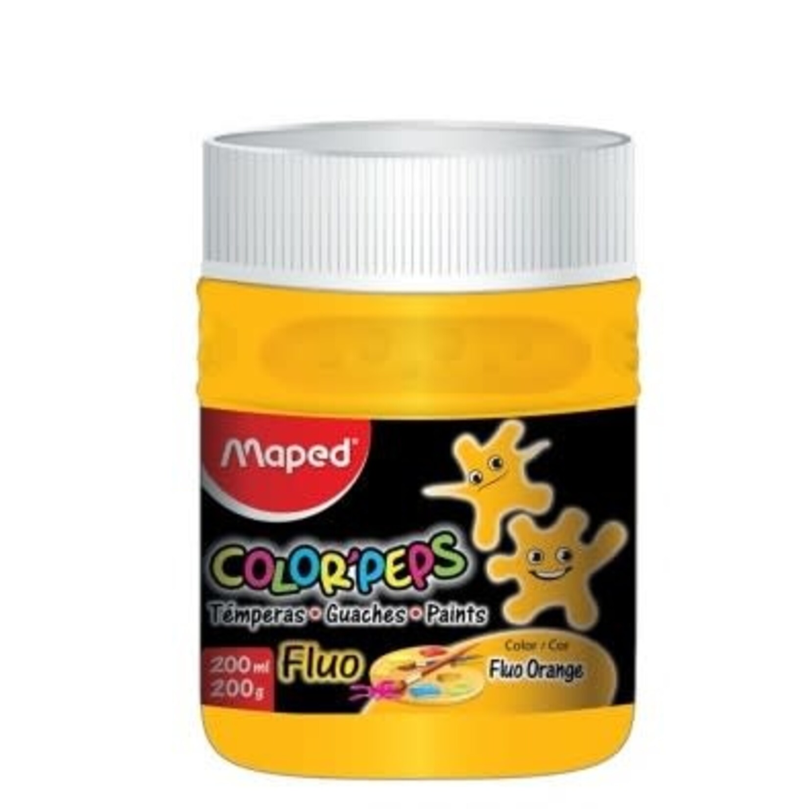 Maped Paint Pot Fluorescent Color Peps 200ml -