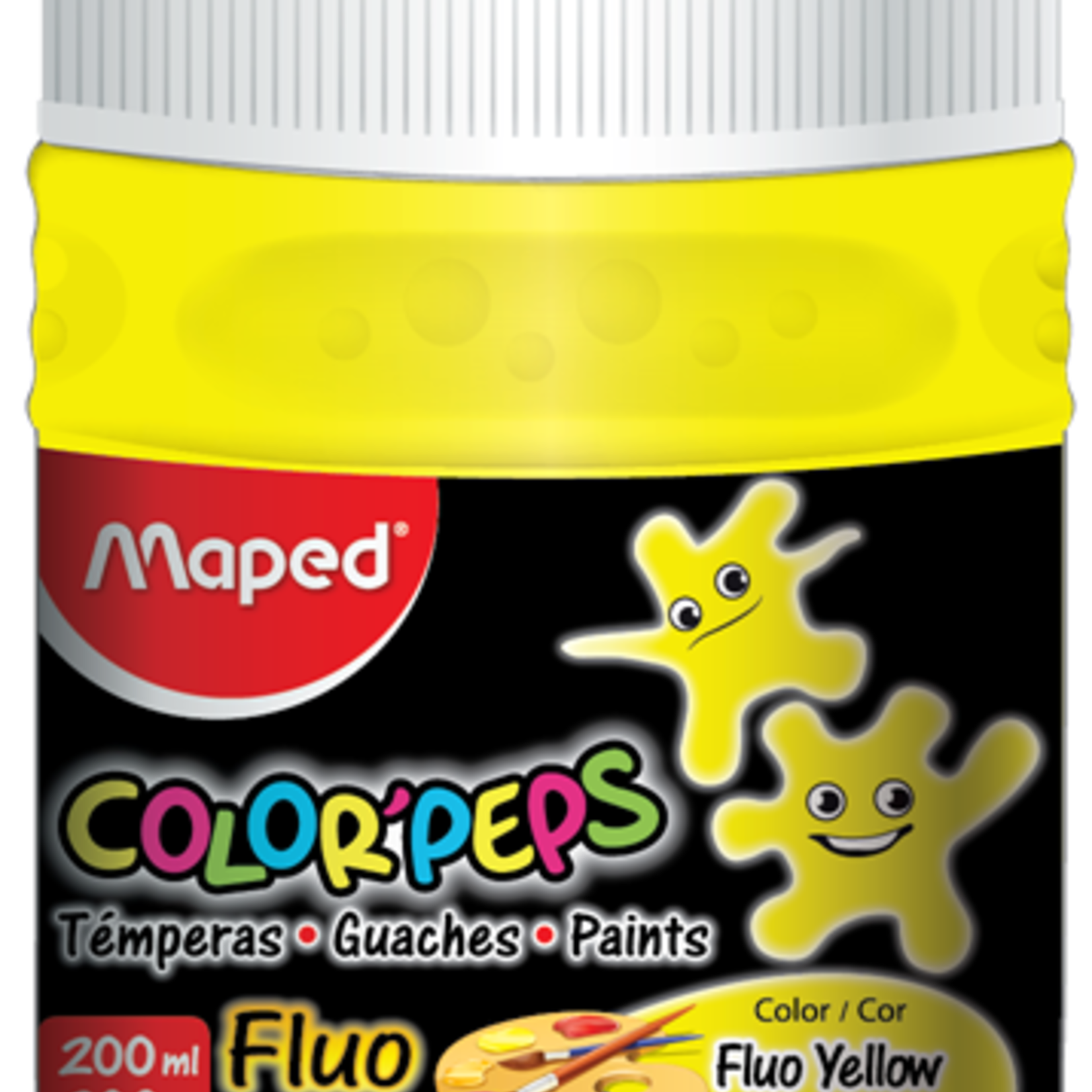 Maped Paint Pot Fluorescent Color Peps 200ml -