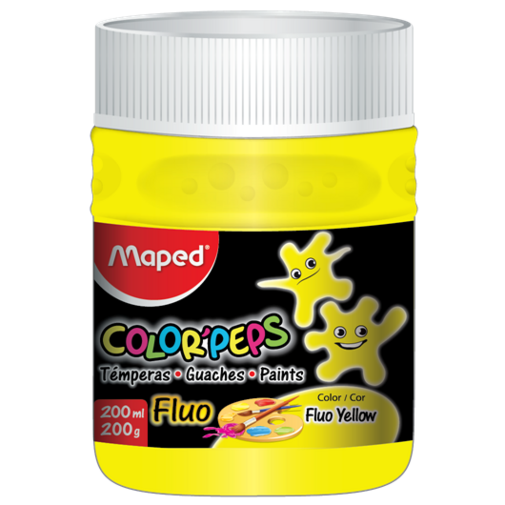 Maped Paint Pot Fluorescent Color Peps 200ml -