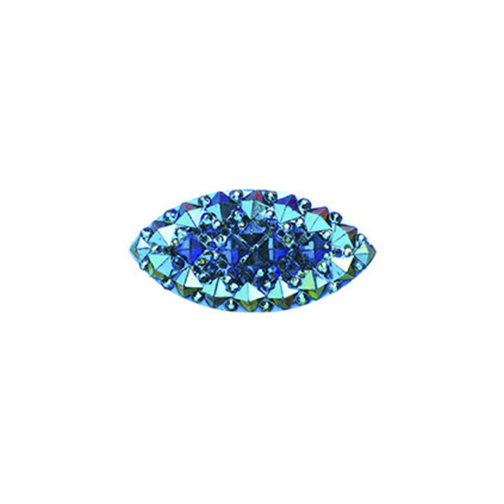 Resin Sew-on Gummy Spike 9x20mm Navette