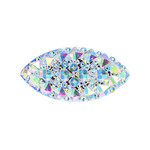 Resin Sew-on Gummy Spike 15x30mm Navette