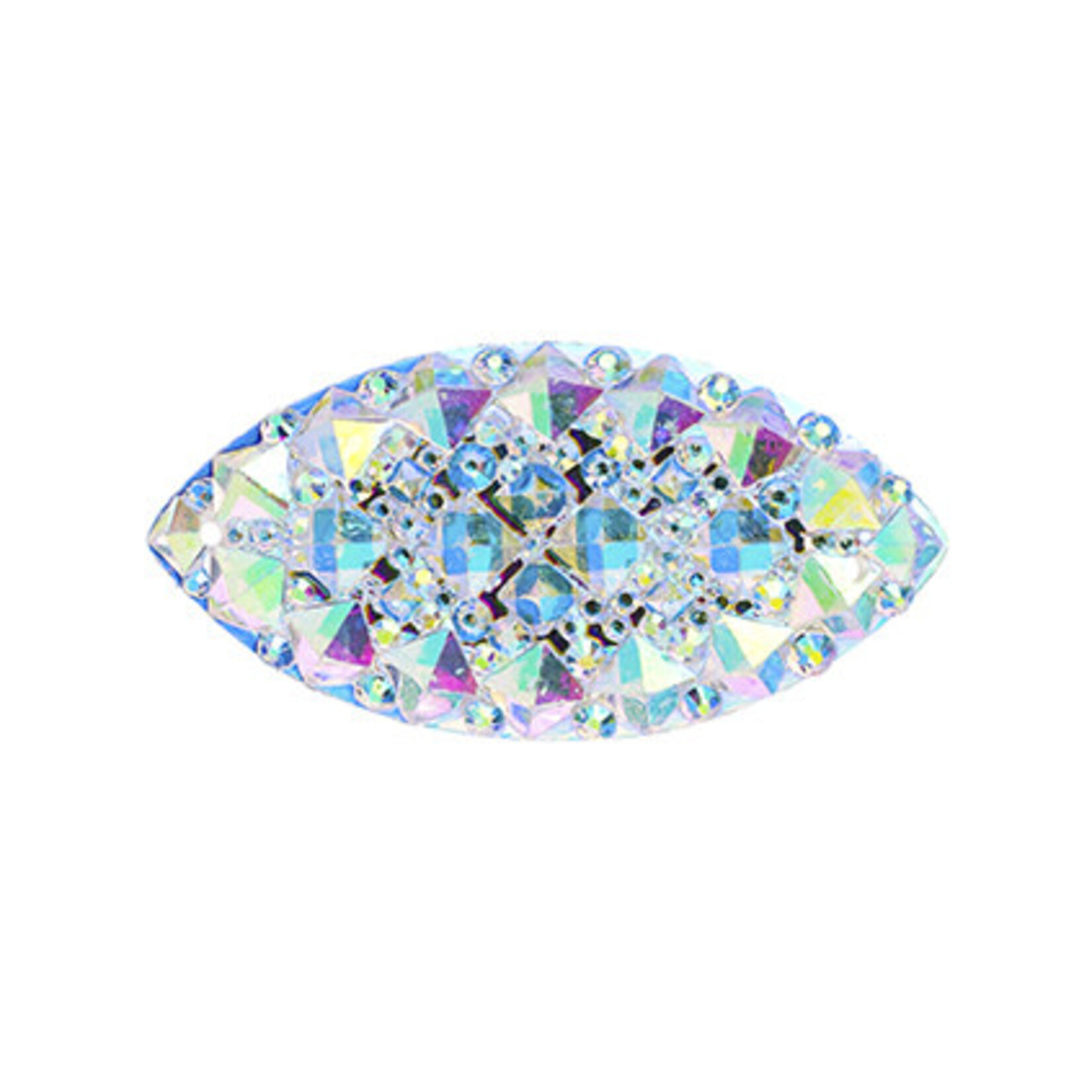 Resin Sew-on Gummy Spike 15x30mm Navette