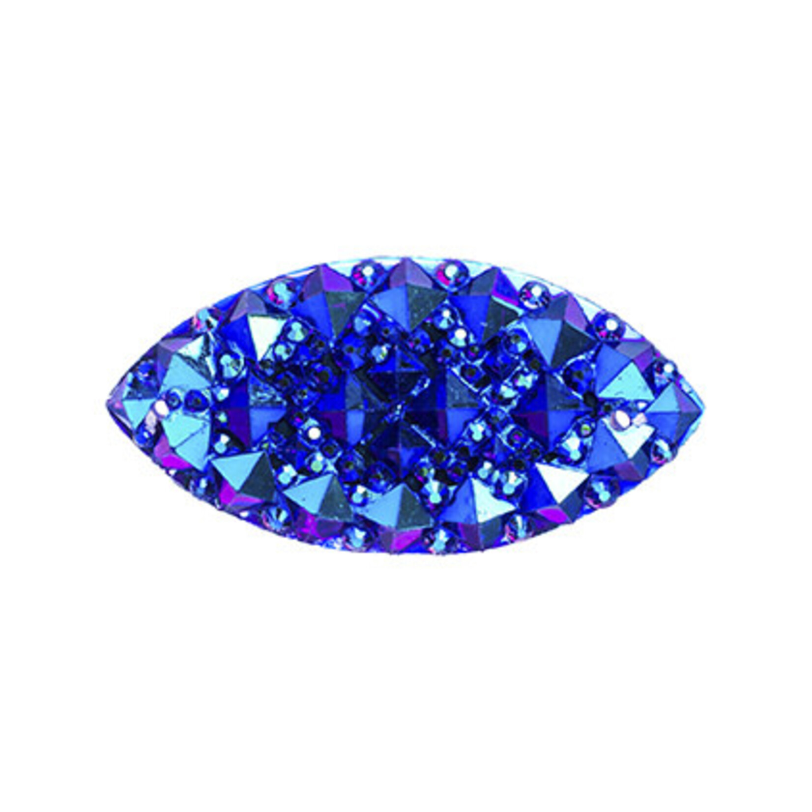 Resin Sew-on Gummy Spike 15x30mm Navette