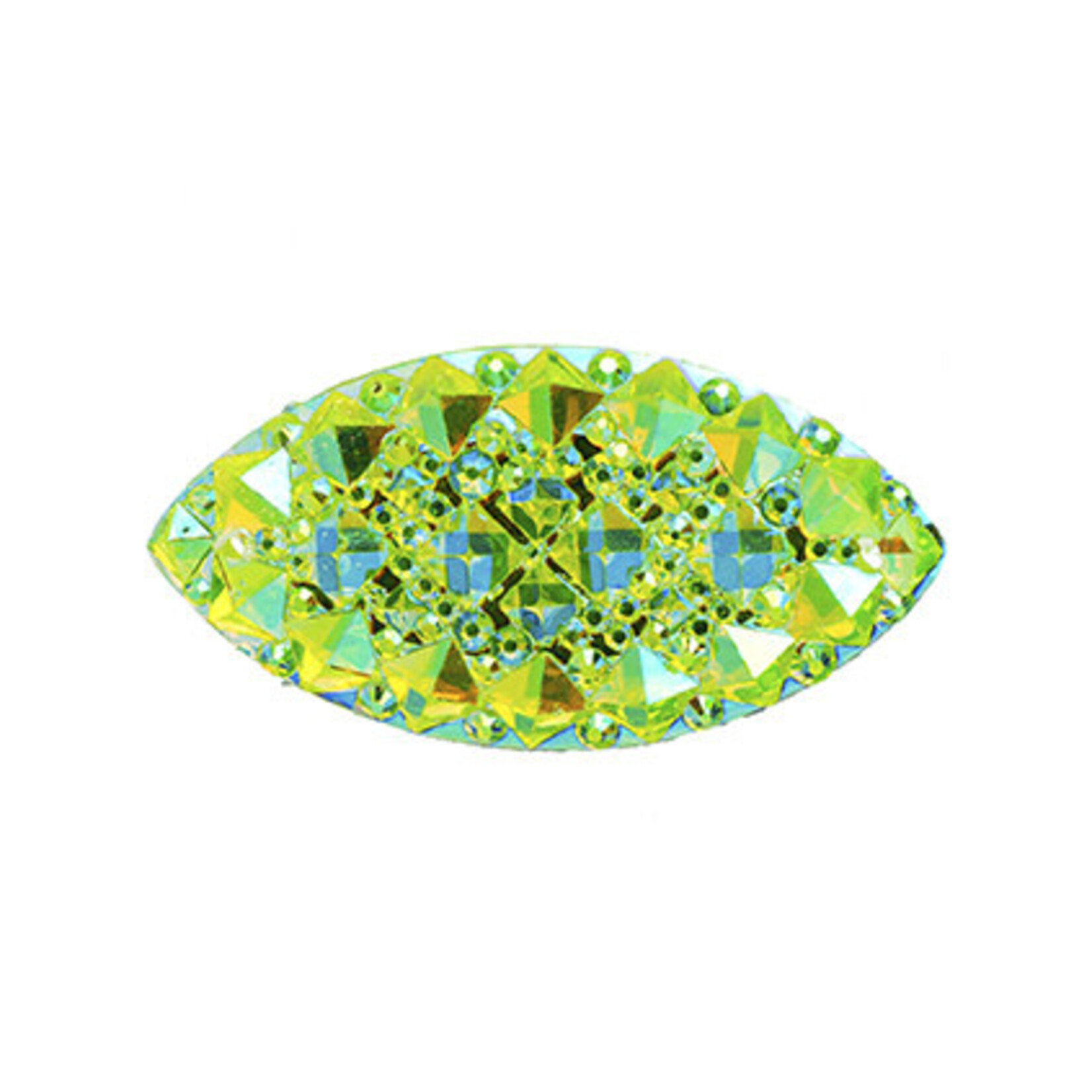Resin Sew-on Gummy Spike 15x30mm Navette