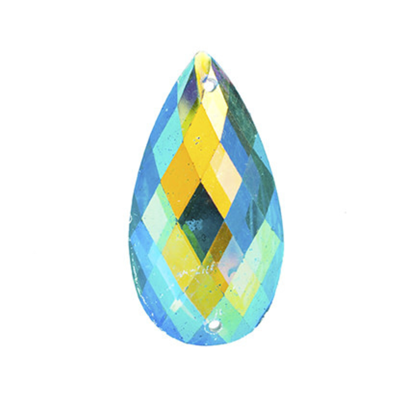 Resin Sew-on Metalico 16X30mm Drop