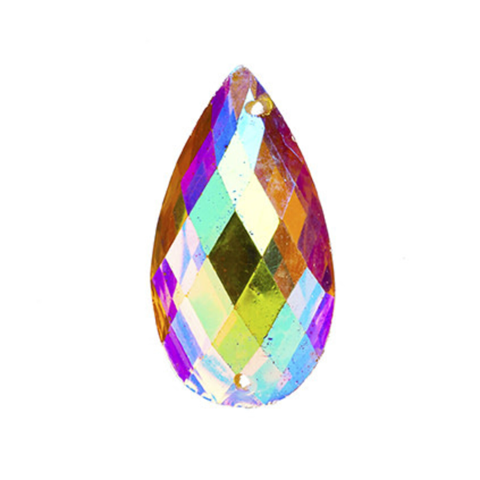 Resin Sew-on Metalico 16X30mm Drop