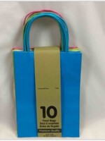 Solid Colour Favor Bags, 10ct (Natural, Blue, Pink & Apple Green)