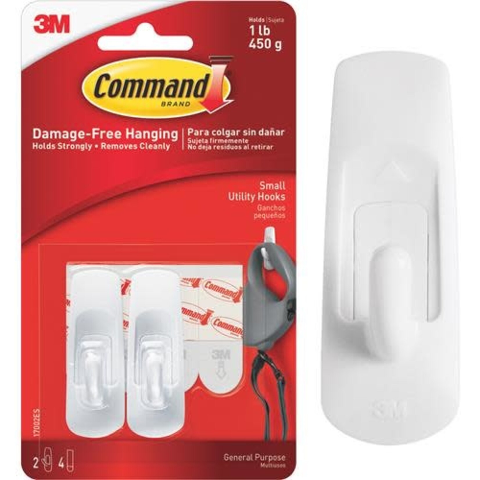 Command Hooks White Small 1Lb