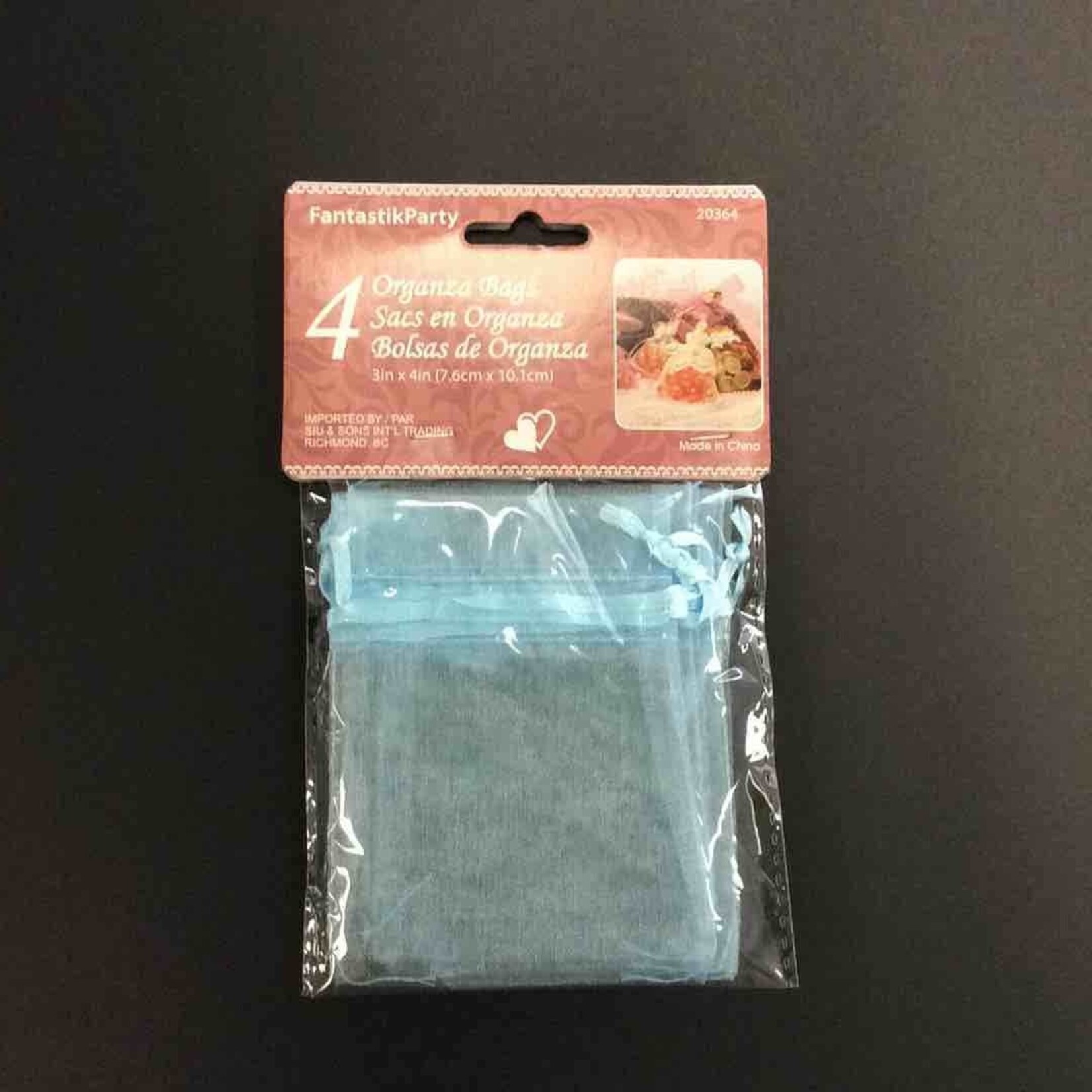 Organza Bags 3x4 Inches (4pcs)