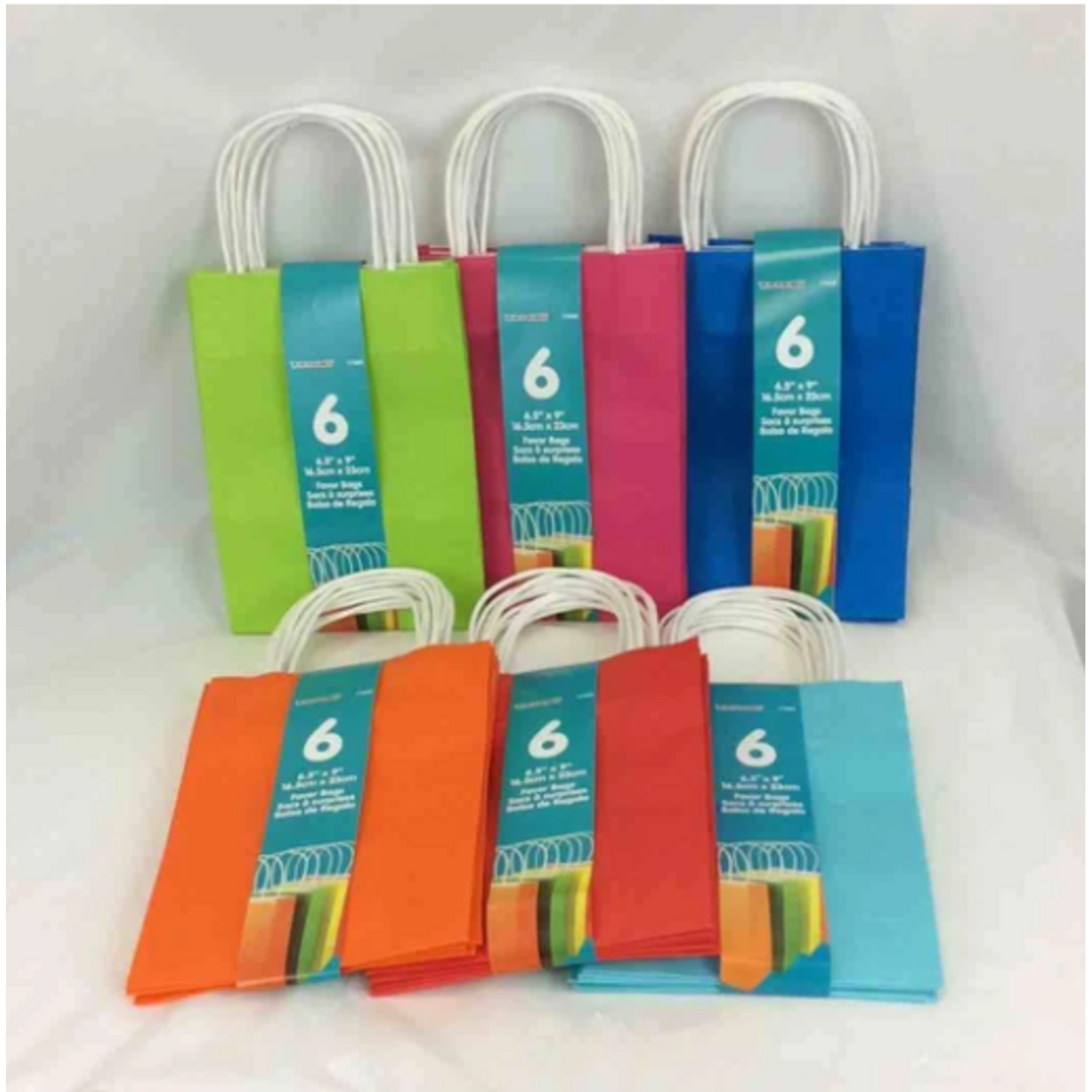 Kraft Favor Bags 6CT (6.5inx9in)