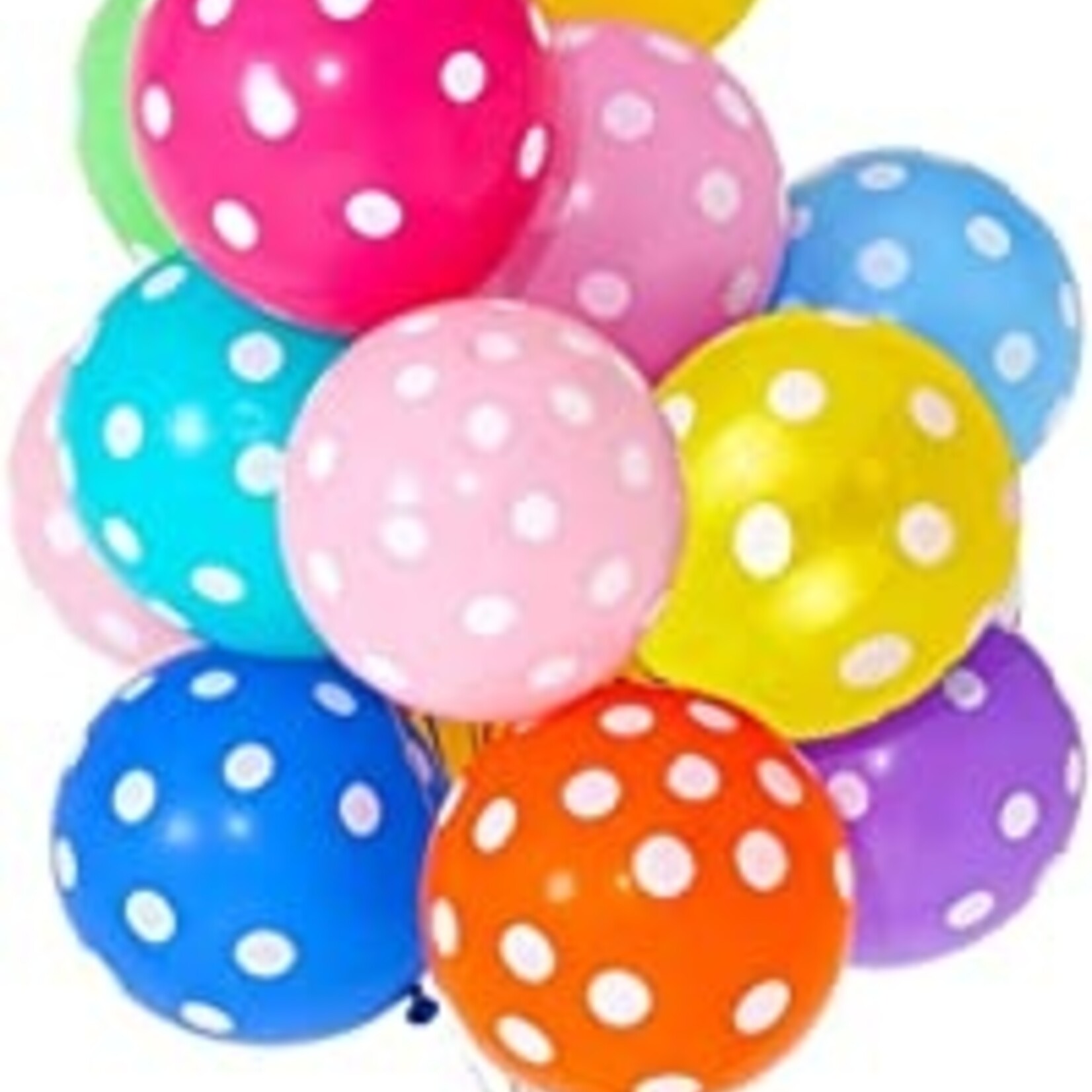 Polka Dots 12 Inches Party Balloons (8 Pieces)